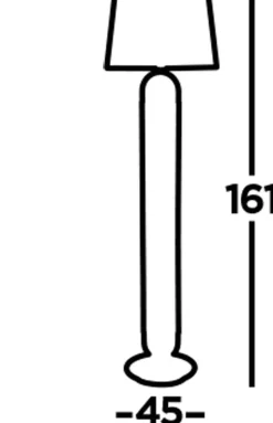 Stehlampe Weiß Silber 161 cm E27 Zugschalter Stoff Metall