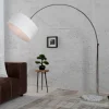 Stehlampe Weißer Schirm 170cm Lampe Wohnzimmer