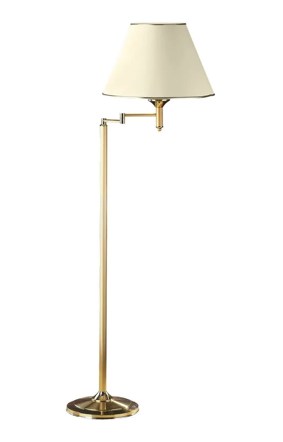 Stehleuchte 158cm in Messing schwenkbar Wohnzimmer