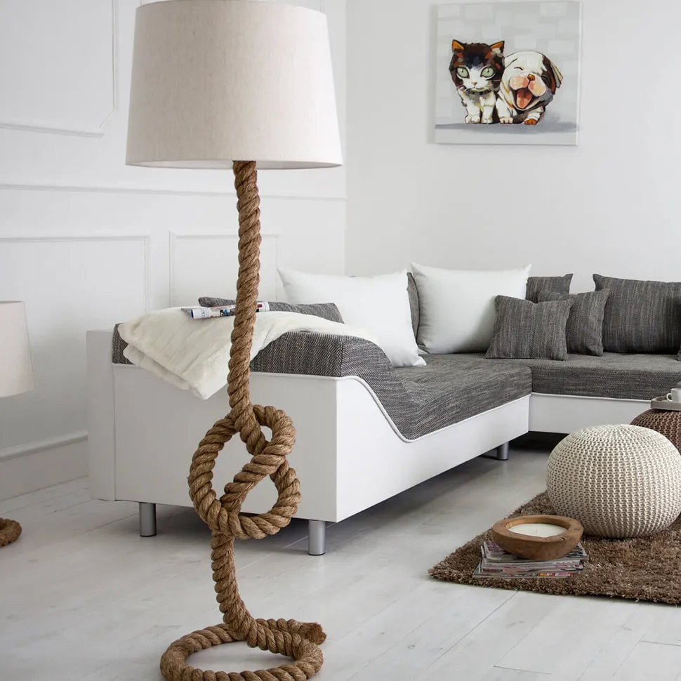 Stehleuchte 160cm Modern kunstvoll maritim Design