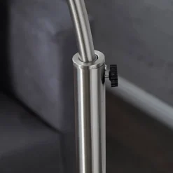 Stehleuchte Ø34cm Retro elegant verstellbar Chrom