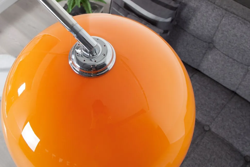 Stehleuchte Ø40cm Retro elegant gebogen