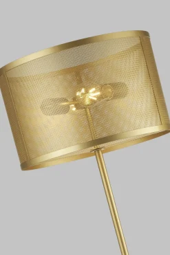 Stehleuchte Gold 145 cm Metall Retro Design 2x E27