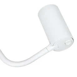 Stehleuchte klein 120 cm verstellbarer Schirm Weiß GU10