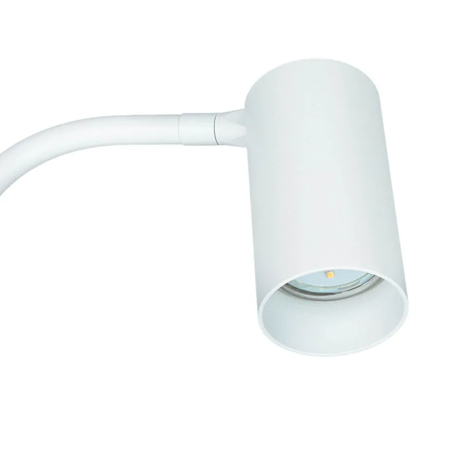 Stehleuchte klein 120 cm verstellbarer Schirm Weiß GU10