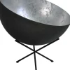 Stehleuchte LARINO Grau Metall Silber Ø60cm H:70cm