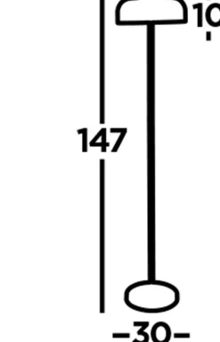 Stehleuchte LED Dimmer mit Touch Funktion 3000 K 230 lm