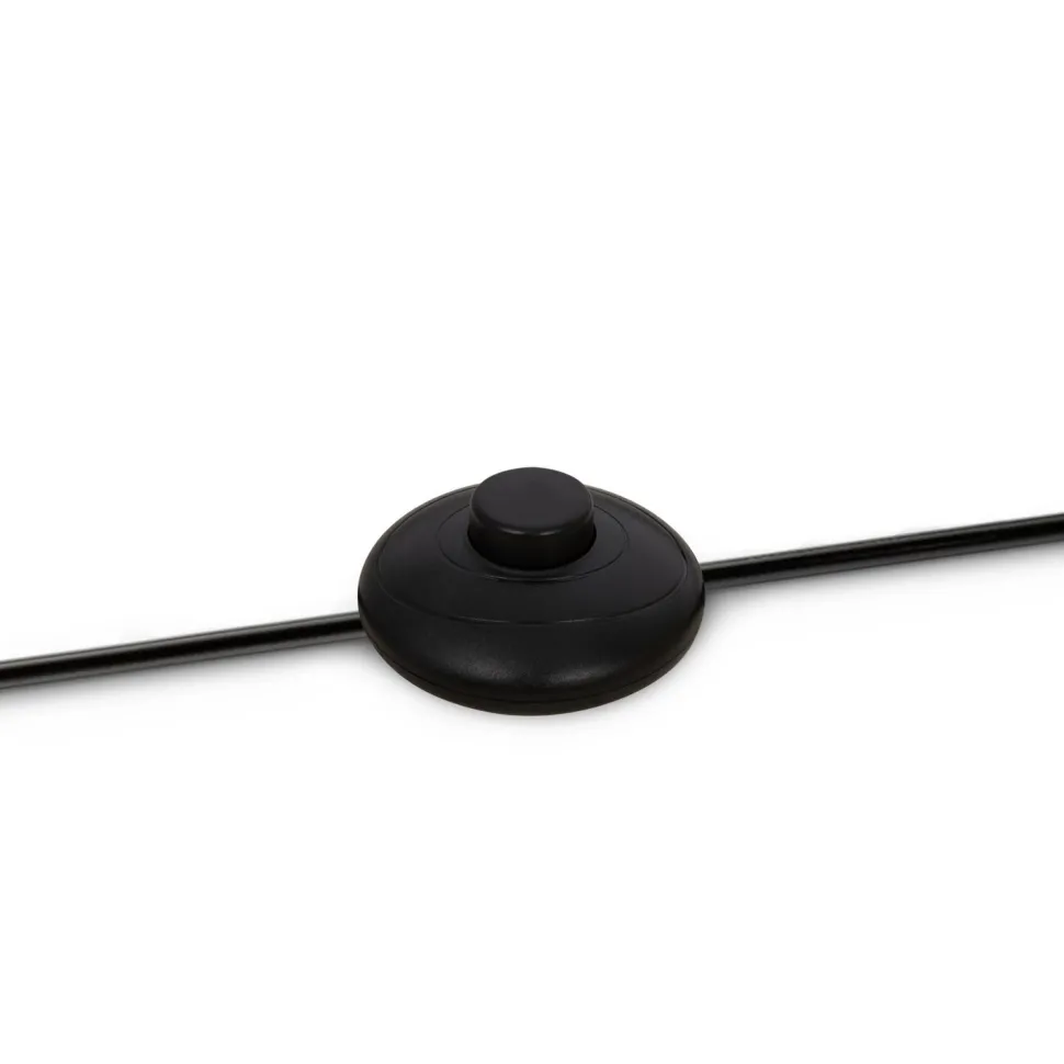 Stehleuchte Metall Glas E14 139 cm hoch Schwarz Weiß