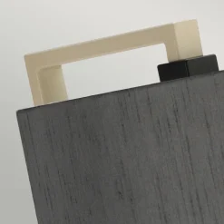 Stehleuchte Wohnzimmer 161 cm Modern Grau Creme