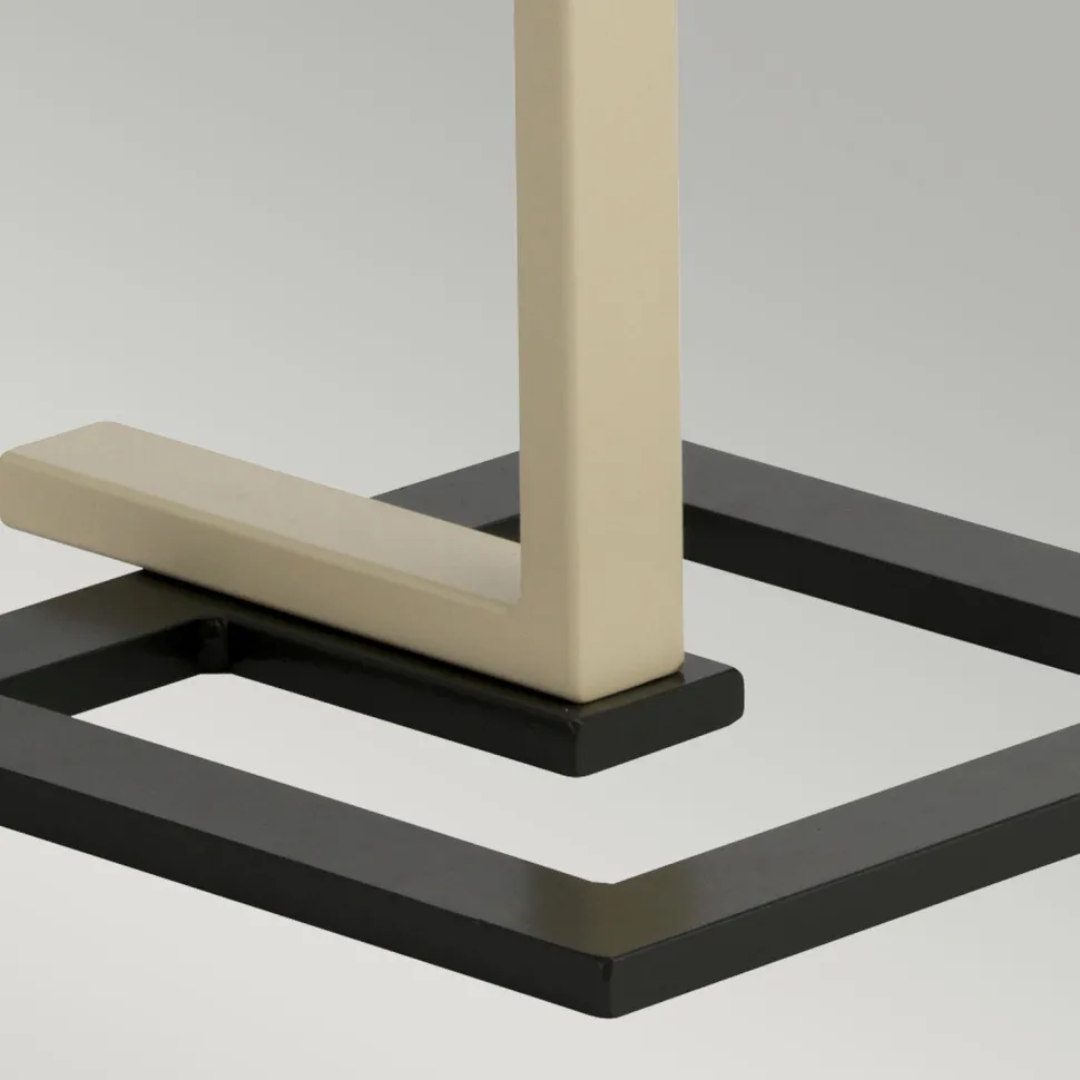 Stehleuchte Wohnzimmer 161 cm Modern Grau Creme