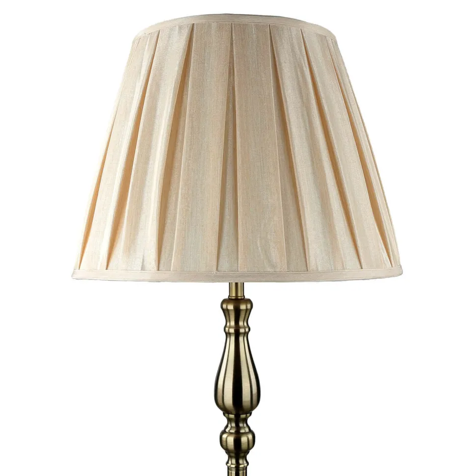 Stehleuchte Wohnzimmer in Messing Antik Braun E27 164 cm