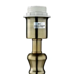 Stehleuchte Wohnzimmer in Messing Antik Braun E27 164 cm