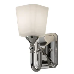 Stilvolle Badezimmerleuchte mit LED in Chrom Weiß IP44