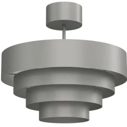 Stilvolle Deckenlampe Dunkelgrau E27 Ø39 cm indirekt