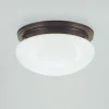 Stilvolle Deckenlampe E27 Messing Antik Glas Ø30 cm