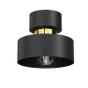 Stilvolle Deckenlampe in Schwarz Gold Ø20,5 cm E27 Loft