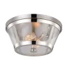 Stilvolle Deckenleuchte FLOR in Nickel Ø35cm Lampe