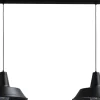Stilvolle Hängelampe Schwarz Ø45cm 2xE27 PRATO