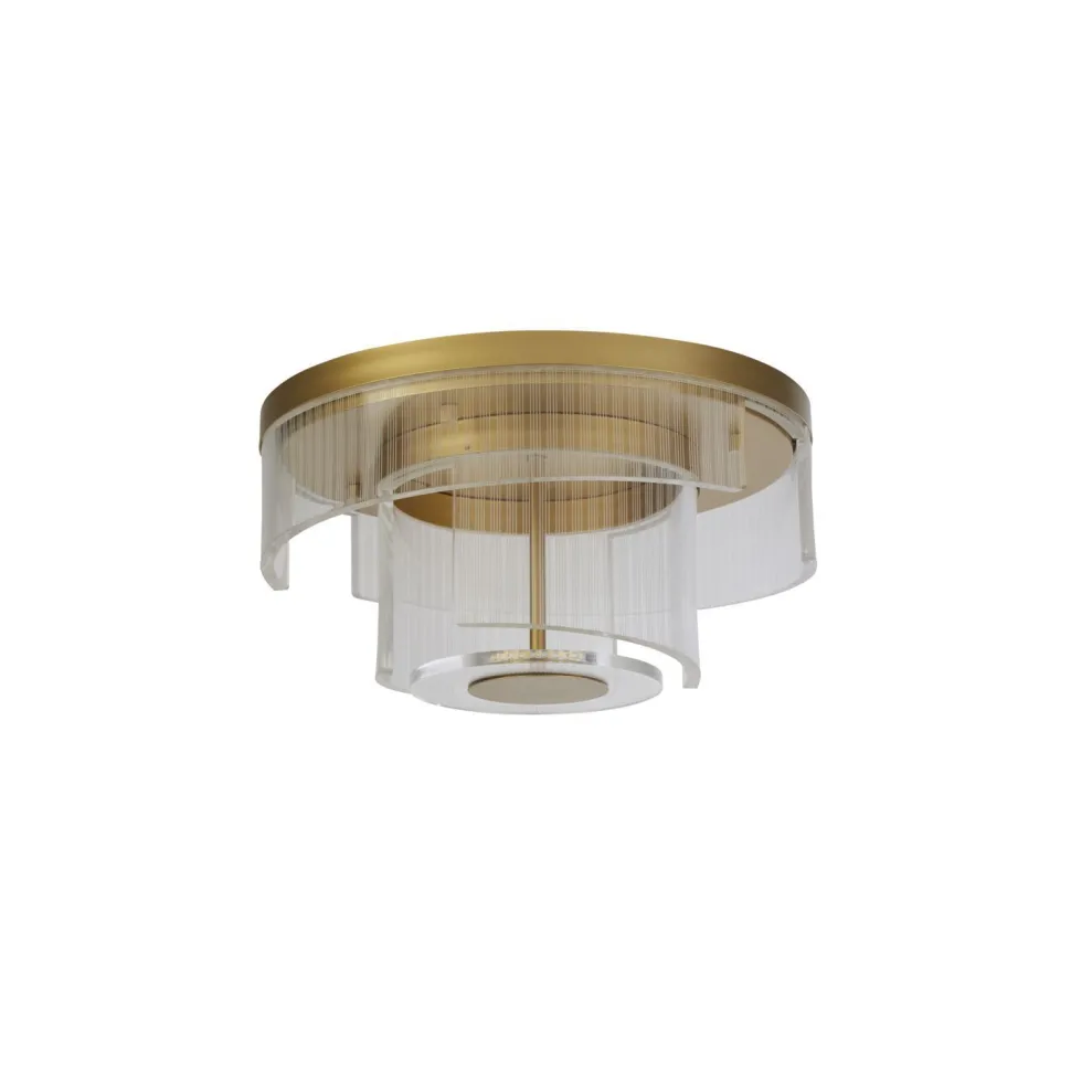 Stilvolle LED Deckenlampe Metall Ø40 cm in Gold 1046 lm
