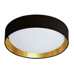 Stilvolle LED Deckenlampe Ø37 cm 3000 K in Schwarz Gold