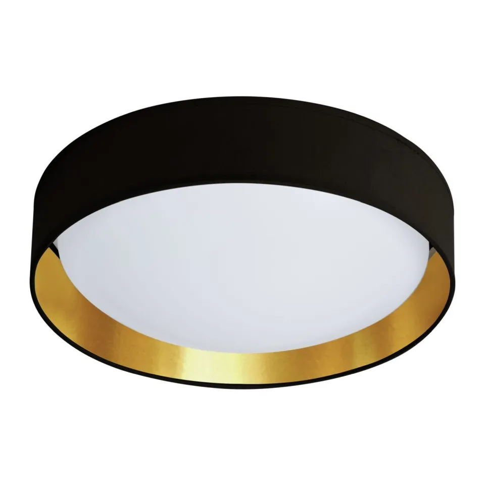 Stilvolle LED Deckenlampe Ø37 cm 3000 K in Schwarz Gold