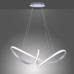 Stilvolle LED Hängelampe in Stahl L:91 cm 39 W dimmbar