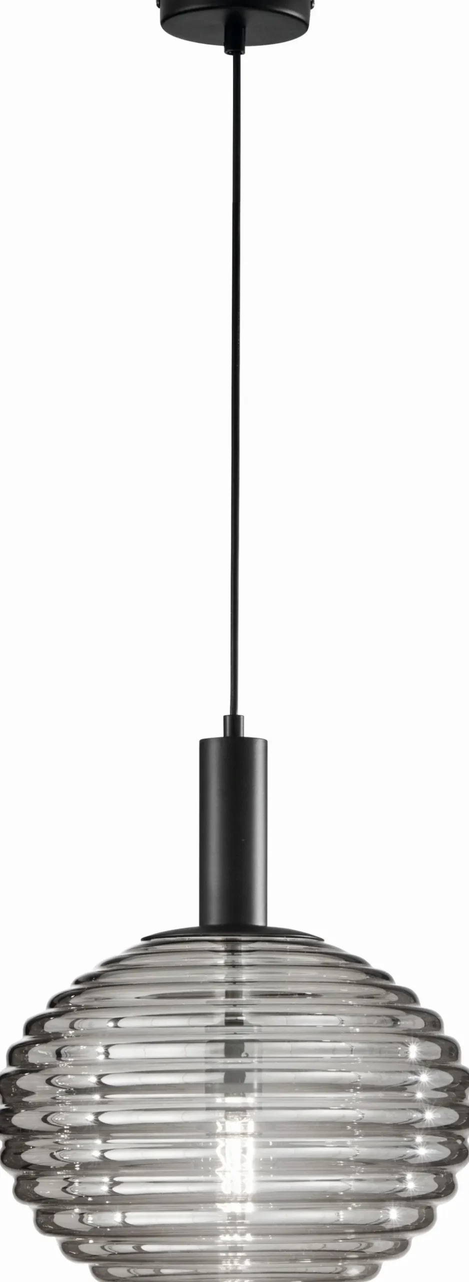 Stilvolle Pendelleuchte Rauchglas Ø32 cm E27 dekorativ