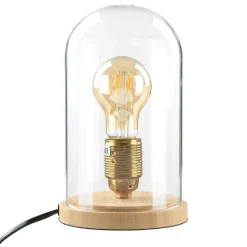 Stilvolle Tischlampe Bauhaus rund 20cm Edison Lampe