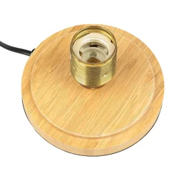 Stilvolle Tischlampe Bauhaus rund 20cm Edison Lampe