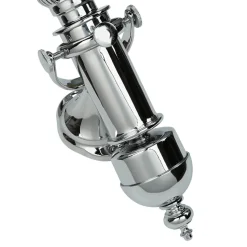 Stilvolle Wandlampe GRETA Chrom Jugendstil Bad Flur