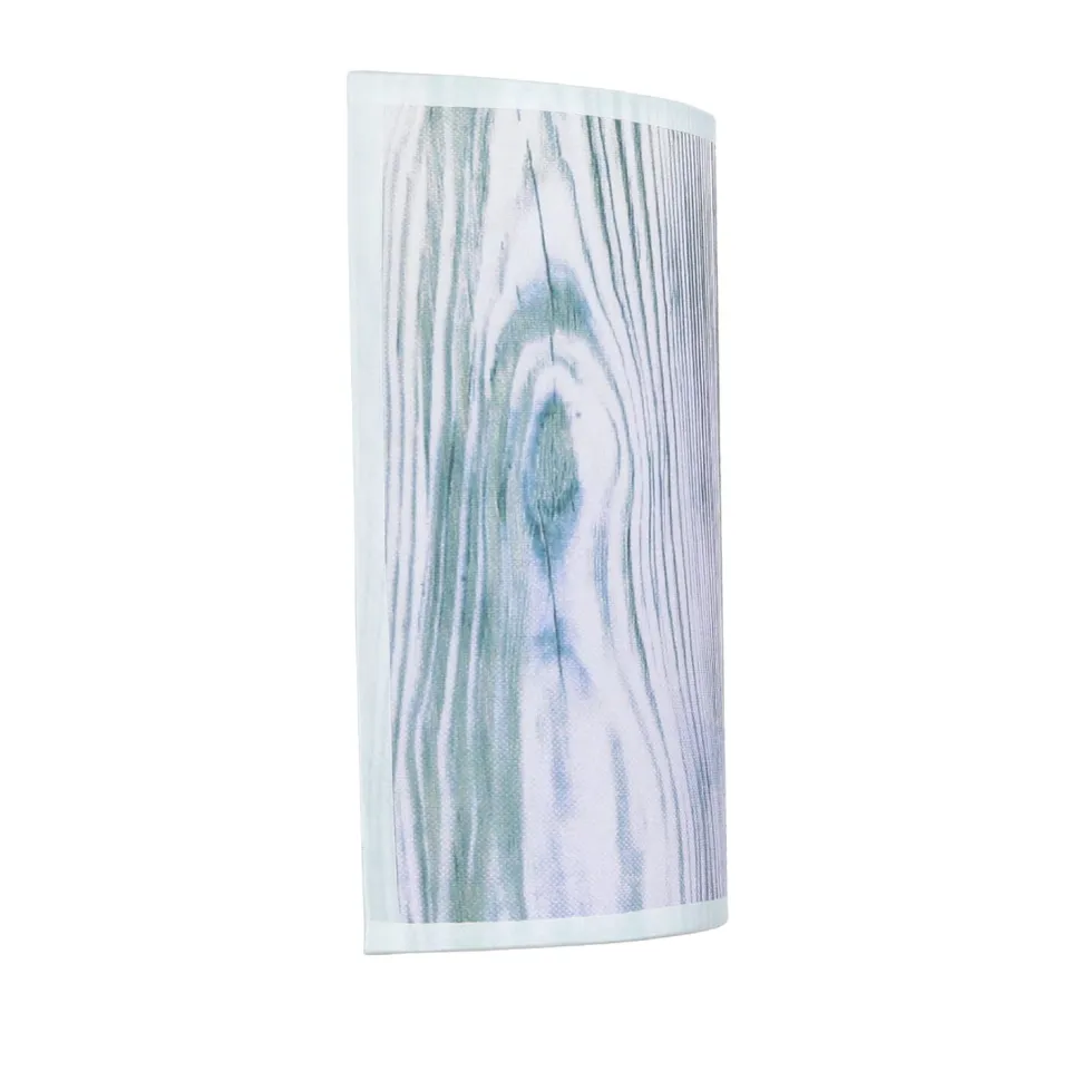 Stoff Wandlampe ALICE Lila Holz Optik Loft Design E27