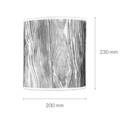 Stoff Wandlampe ALICE Lila Holz Optik Loft Design E27