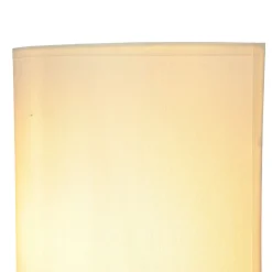 Stoff Wandleuchte mit Kabel Schalter Creme ALICE