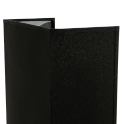 Stoff Wandleuchte Schwarz eckig E27 Loft Design ALICE