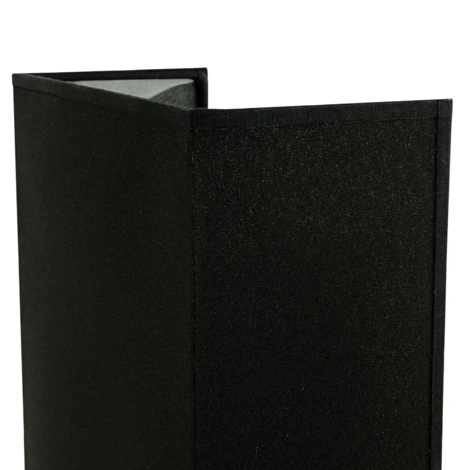 Stoff Wandleuchte Schwarz eckig E27 Loft Design ALICE