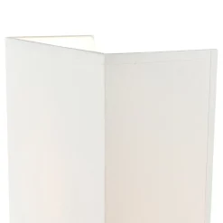 Stoff Wandleuchte Weiß eckig Loft Modern E27 ALICE