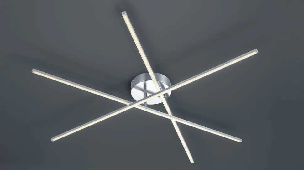 Stylische LED Deckenlampe Metall B:100 cm 9 W dimmbar