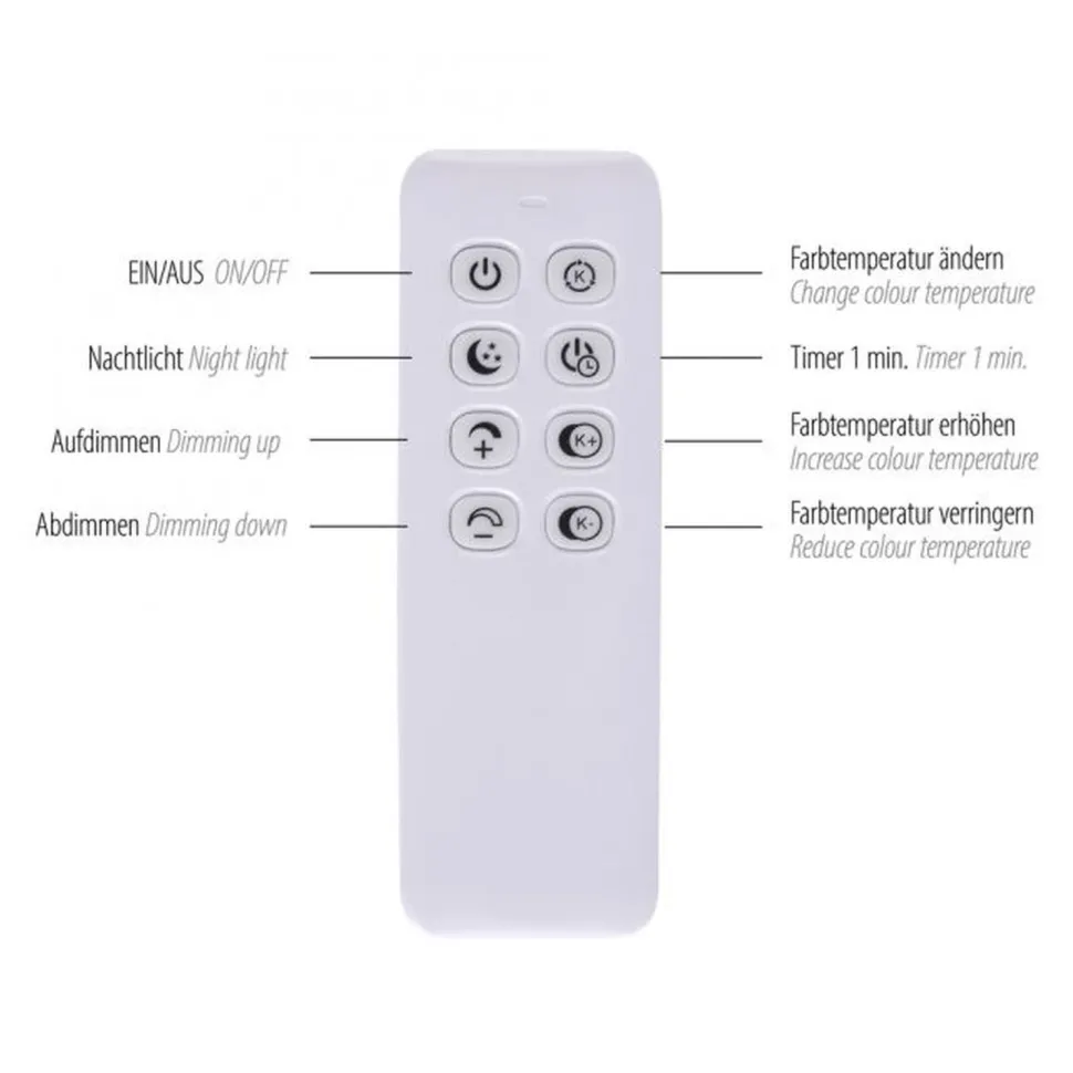 Stylische LED Deckenlampe Holz Ringe 6000 lm dimmbar