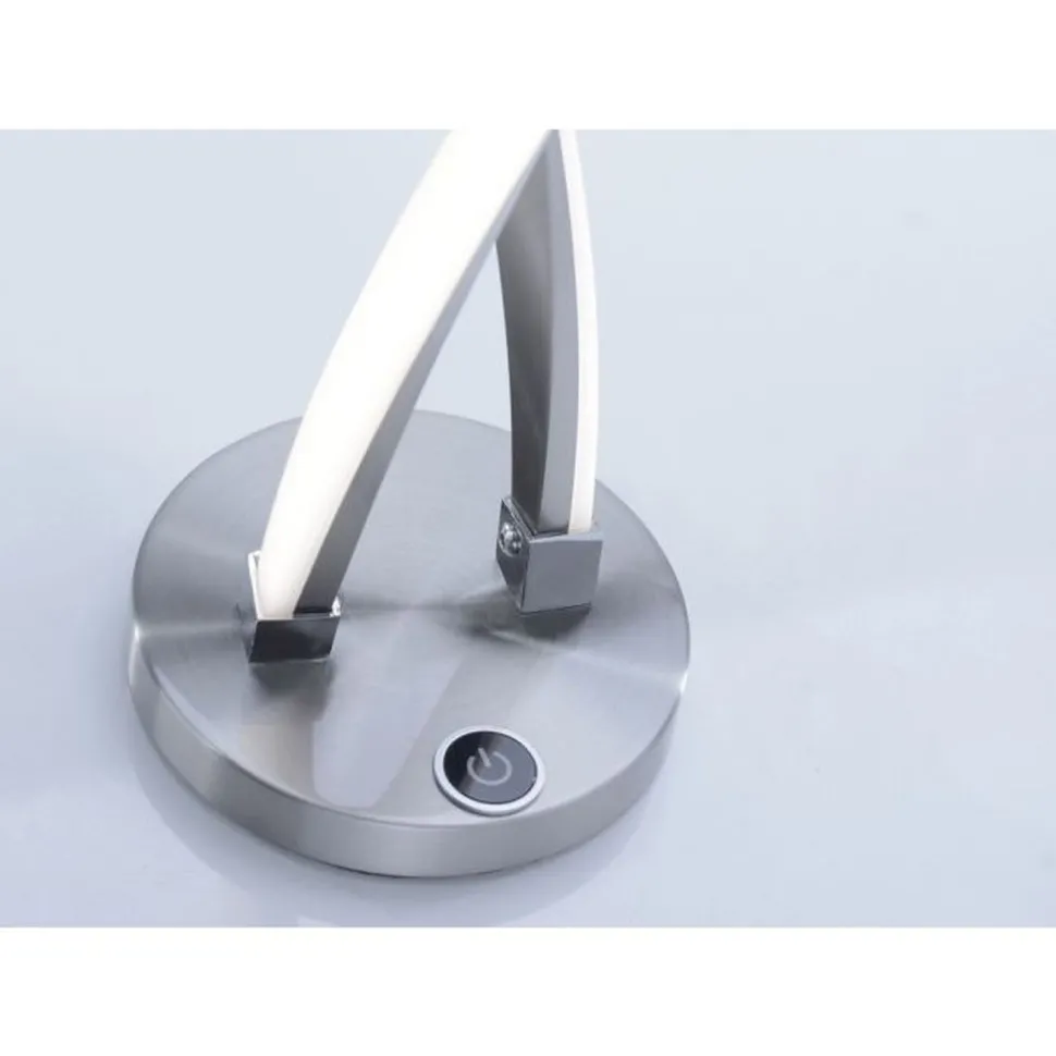 Stylische LED Tischlampe in Stahl 13 W dimmbar Touch