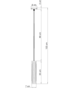 Stylische Pendelleuchte Beton Ø8cm Modern BREANNA Küche