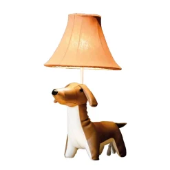 Tischlampe Braun Hund 48 cm Kinderzimmer Wohnzimmer