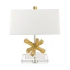 Tischlampe CERAS Gold Weiß H:46cm Wohnzimmer Lampe