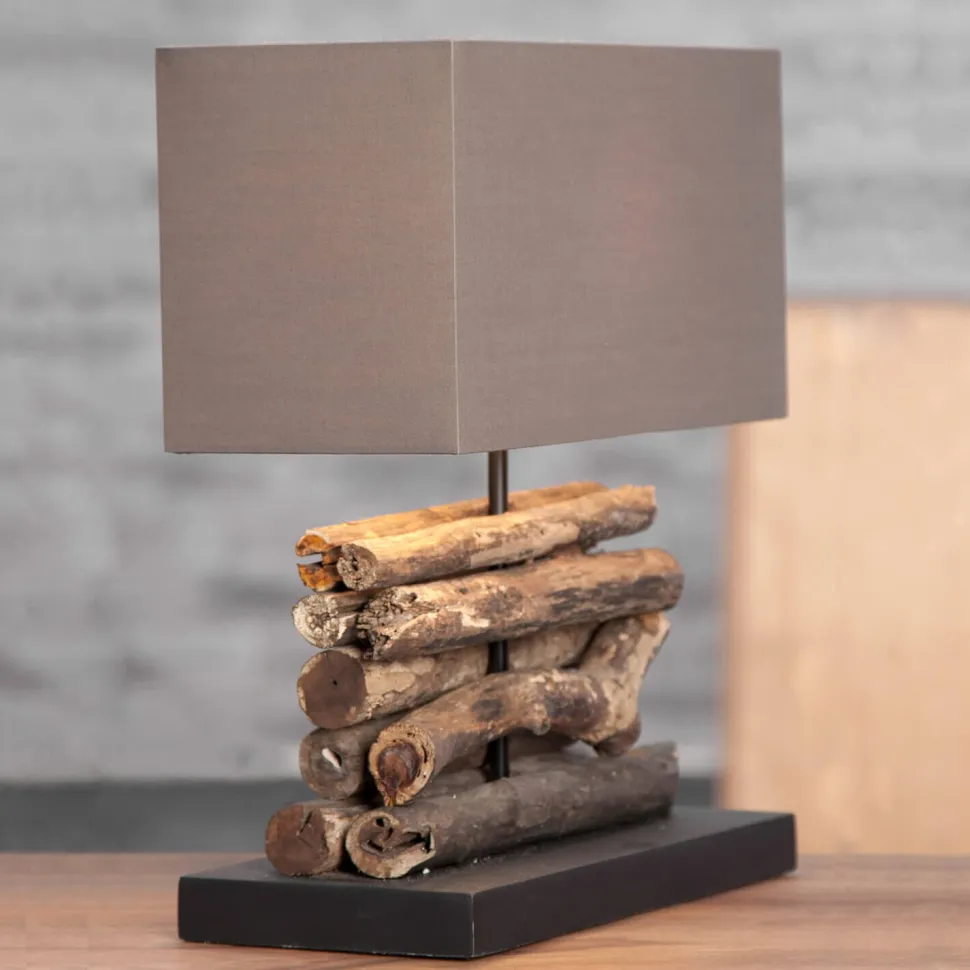 Tischlampe 40cm Modern kunstvoll echtes Treibholz