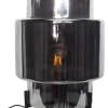 Tischlampe E27 37 cm Metall Rauchglas Dreibein