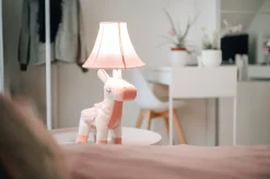Tischlampe Einhorn Rosa 51 cm Kinderzimmer Schlafzimmer