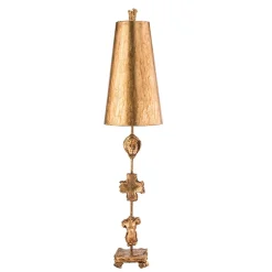 Tischlampe EXTRATO Blattgold H:102cm Bodenleuchte