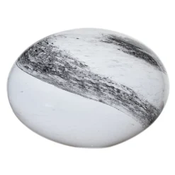 Tischlampe Glas 20 cm hoch Schwarz Grau marmoriert E14