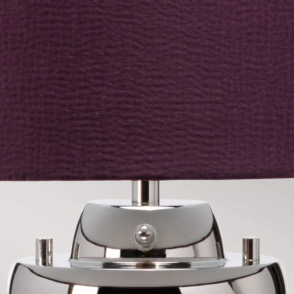 Tischlampe Glasfuß beleuchtet 64,3 cm E27 + GU10 LED