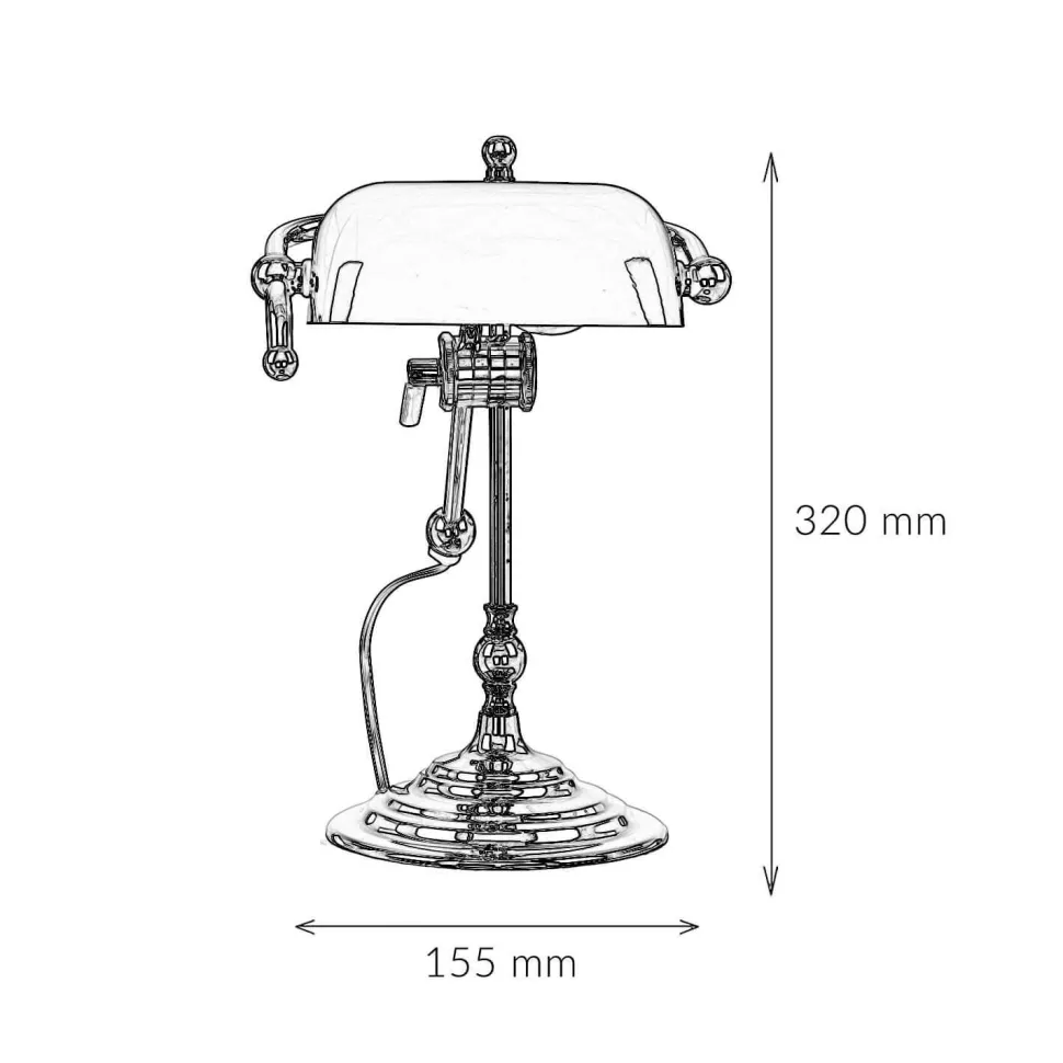 Tischlampe Gold 24K Echt-Messing Jugendstil