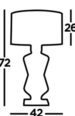 Tischlampe Gold Schwarz 72 cm hoch E27 Metall Satin